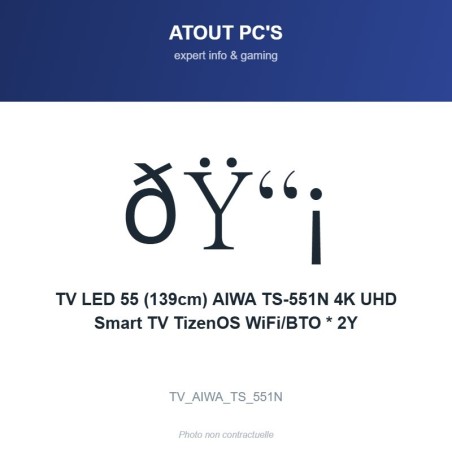 TV LED 55 (139cm) AIWA TS-551N 4K UHD Smart TV TizenOS WiFi/BTO * 2Y