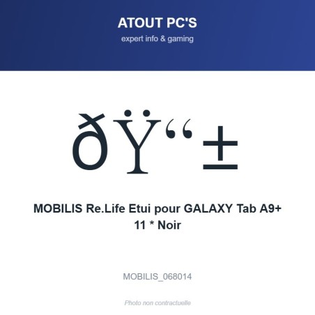 MOBILIS Re.Life Etui pour GALAXY Tab A9+ 11 * Noir
