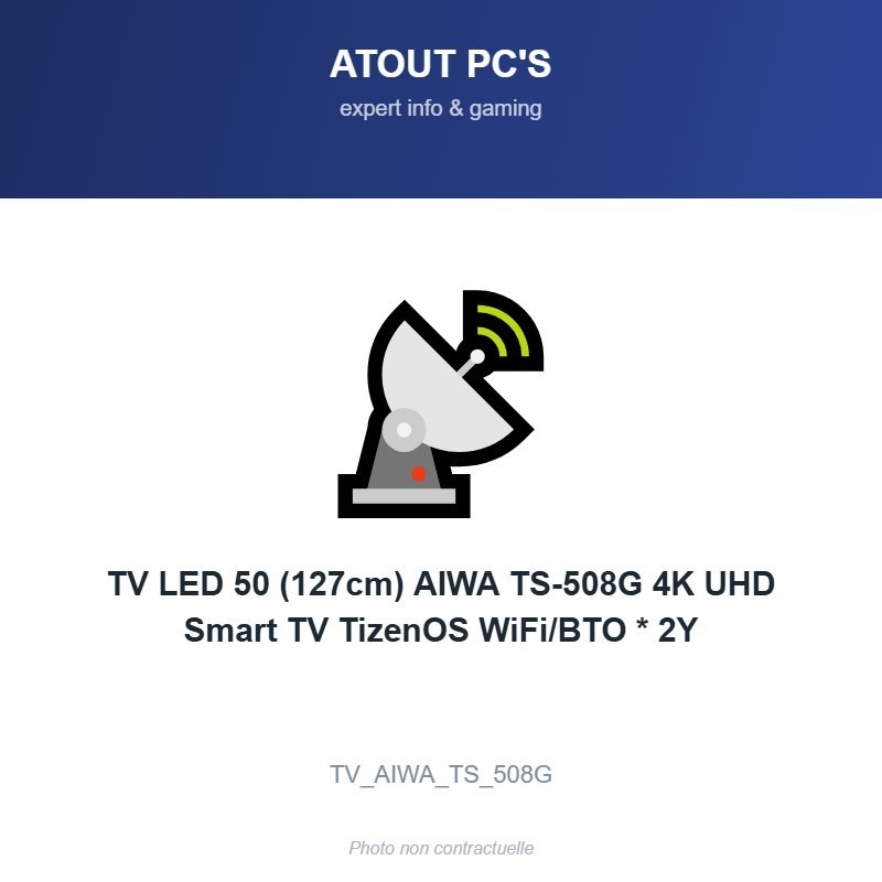TV LED 50 (127cm) AIWA TS-508G 4K UHD Smart TV TizenOS WiFi/BTO * 2Y