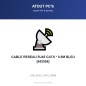 CABLE RESEAU RJ45 CAT.6 * 0.5M BLEU [842054]