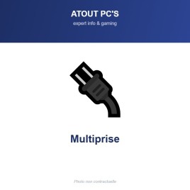 MULTIPRISE ONDULEUR IEC C14 (M) vers 3 PRISES FR CEE 7 (F) 1m50 [808510]