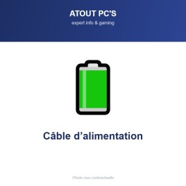 CABLE ALIM. NB CEE 7 (M) vers IEC C5 (F) Tripolaire Noir 1.8m * 808350