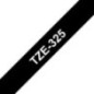 Brother TZE325 Ruban 9mm Blanc/Noir SUR COMMANDE