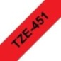 Brother TZE451 Ruban Noir / Red 24mm /COMMANDE