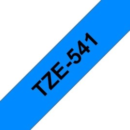 Brother TZE541 Ruban 18 mm Noir / Bleu /COMMANDE