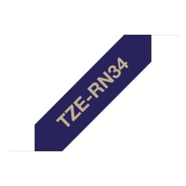 Brother TZERN34 Ruban Or / Bleu 12mm