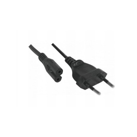 CABLE ALIM. NB CEE 7 (M) vers IEC C7 (F) Bipolaire Noir 3.0m * 808311
