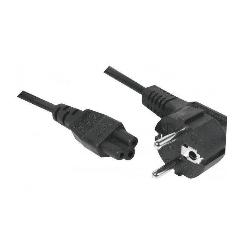 CABLE ALIM. NB CEE 7 (M) vers IEC C5 (F) Tripolaire Noir 5.0m * 808352