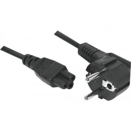 CABLE ALIM. NB CEE 7 (M) vers IEC C5 (F) Tripolaire Noir 5.0m * 808352