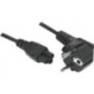 CABLE ALIM. NB CEE 7 (M) vers IEC C5 (F) Tripolaire Noir 5.0m * 808352