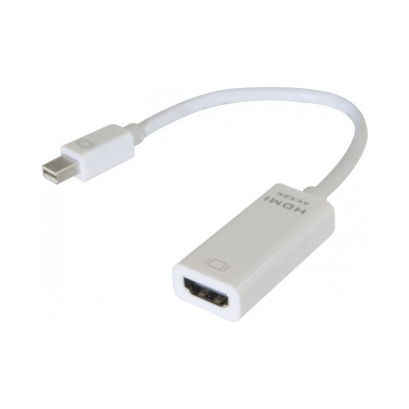 ADAPTATEUR Mini-DP (M) vers HDMI (F) 4K 60Hz câble 10cm * 127379