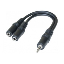 CABLE DOUBLEUR JACK 3,5mm F/F/M ST 15CM * 720129