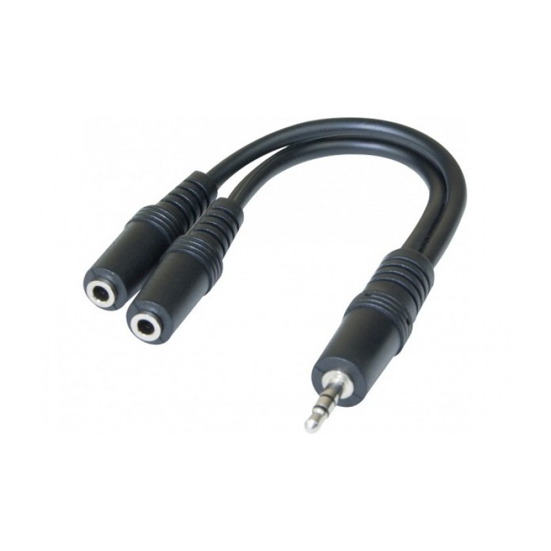 CABLE DOUBLEUR JACK 3,5mm F/F/M ST 15CM * 720129