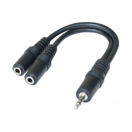 CABLE DOUBLEUR JACK 3,5mm F/F/M ST 15CM * 720129