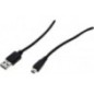 Cable USB2.0 A (M) vers MiniUSB Type-B 5 pins (M) 2.0M * 532517