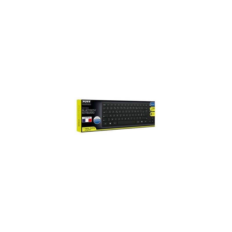 Clavier Bluetooth® rechargeable Design ultra mince et élégant 10 mètres de portée Bluetooth Compatible avec Windows / co