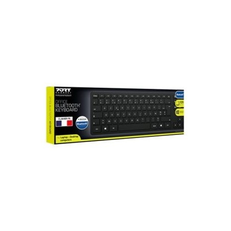 Clavier Bluetooth® rechargeable Design ultra mince et élégant 10 mètres de portée Bluetooth Compatible avec Windows / co