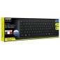 Clavier Bluetooth® rechargeable Design ultra mince et élégant 10 mètres de portée Bluetooth Compatible avec Windows / co