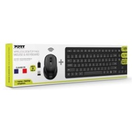 Pack Clavier & Souris Sans Fil 2 en 1 Connectivité combinée USB-A et USB-C Technologie sans fil 2,4 Ghz (portée 20 mètre