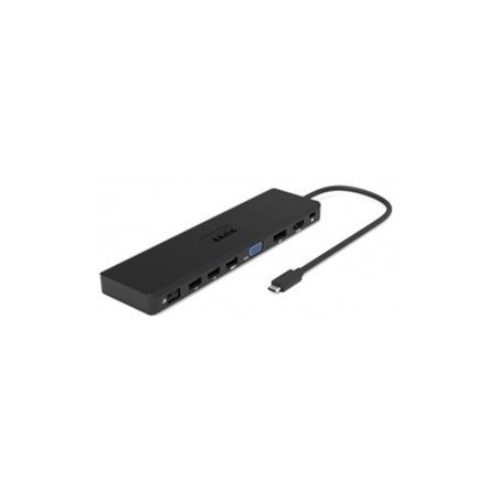 Station d’accueil de voyage USB Type C 1 x 4K Charge les ordinateurs portables (jusqu’à 60 W) et offre une vidéo, Ethern
