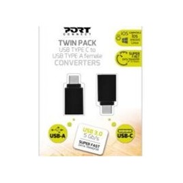 Convertisseur USB-C vers USB-A - Pack double Convertit un port USB-C en port USB-A Pack double : 2 convertisseurs inclus