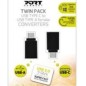 Convertisseur USB-C vers USB-A - Pack double Convertit un port USB-C en port USB-A Pack double : 2 convertisseurs inclus