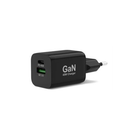 Chargeur GaN 45W - USB-C et USB-A Technologie au nitrure de gallium (GaN) : plus efficace, plus petite, plus légère et m
