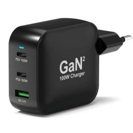Technologie GaN2 : plus efficace, plus petit et moins énergivore que les chargeurs standard 100W puissance totale : char