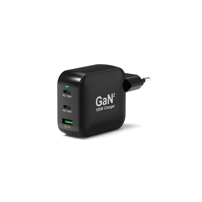Technologie GaN2 : plus efficace, plus petit et moins énergivore que les chargeurs standard 100W puissance totale : char
