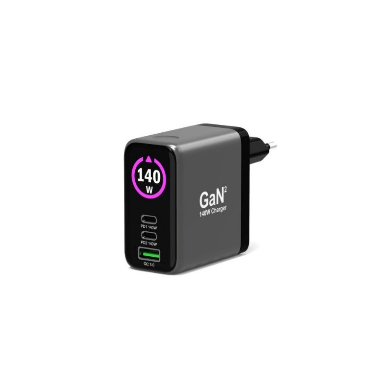 Technologie GaN2 : plus efficace, plus petit et moins énergivore que les chargeurs standard Écran OLED intelligent : aff