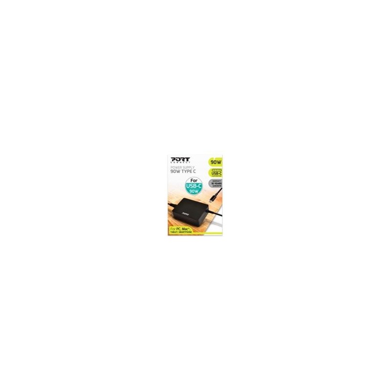 Adaptateur secteur universel de type C 90 W Pour MacBook, ordinateurs portables, tablettes et smartphones jusqu'à 90 W C