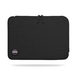 Trendy Cotton Neoprene Laptop Sleeve L-shaped opening for easy access Stretchy cotton neoprene material for optimal fit