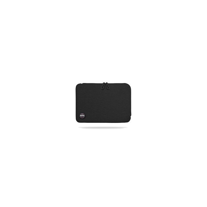 Trendy Cotton Neoprene Laptop Sleeve L-shaped opening for easy access Stretchy cotton neoprene material for optimal fit