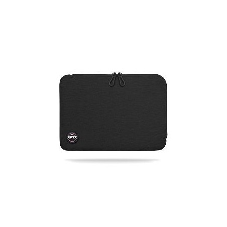 Trendy Cotton Neoprene Laptop Sleeve L-shaped opening for easy access Stretchy cotton neoprene material for optimal fit