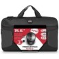 Le Bundle PREMIUM se compose d’une sacoche pour ordinateur portable et d’une souris sans fil. La sacoche est compacte e
