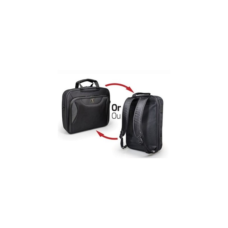 Étui convertible pour ordinateur portable et dos Format convertible : sac à dos ou valise Compartiment rembourré pour