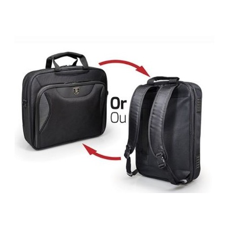 Étui convertible pour ordinateur portable et dos Format convertible : sac à dos ou valise Compartiment rembourré pour