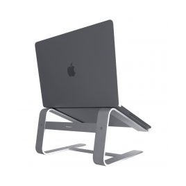 Support d'ordinateur portable en aluminium - Couleur space gray Meilleure position de travail Le support Macally ASTAND