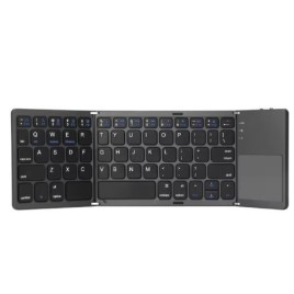 CLAVIER BLUETOOTH PLIABLE avec pavé numérique intégré et batterie rechargeable Clavier pliable facile à transporter Touc