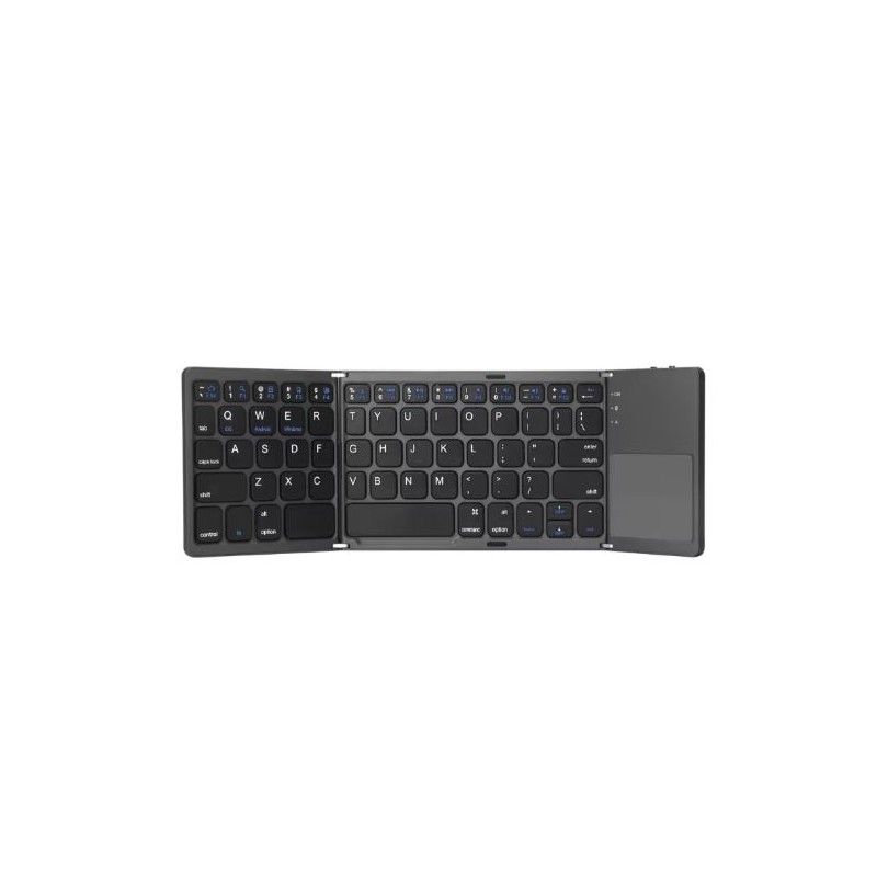 CLAVIER BLUETOOTH PLIABLE avec pavé numérique intégré et batterie rechargeable Clavier pliable facile à transporter Touc