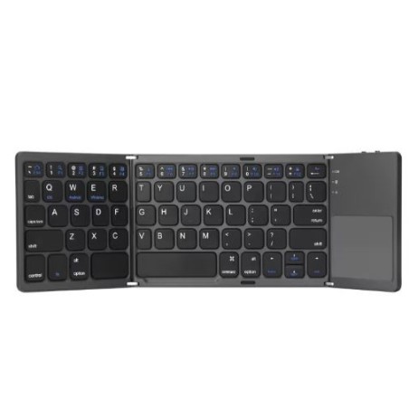 CLAVIER BLUETOOTH PLIABLE avec pavé numérique intégré et batterie rechargeable Clavier pliable facile à transporter Touc