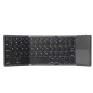 CLAVIER BLUETOOTH PLIABLE avec pavé numérique intégré et batterie rechargeable Clavier pliable facile à transporter Touc