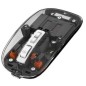 SOURIS TRANSPARENTE À CONNEXIONS MULTIPLES Multi-connexion : Double Bluetooth (portée de 10 m) et USB-A DPI commutables