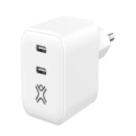 POWER DELIVERY DOUBLE USB-C CHARGEUR MURAL 65W - pour MacBook Pro 13' - 2 * USB-C 30W certifié GRS - 100% plastique recy