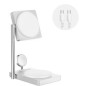 X-STATION-PRO : SUPPORT 3 EN 1 Qi2 - Charge rapide 15W pour iPhone 10W pour les AirPods ou un second iPhone Charge rapid