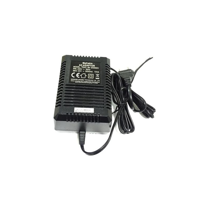 Hikvision Alimentation 24V AC 3A linéaire pour caméras PTZ, prise EU