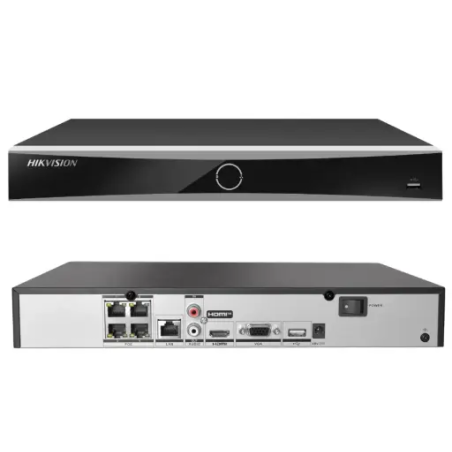 Hikvision DS-7604NXI-K1/4P - Enregistreur vidéo réseau 4 canaux 12MP AcuSense Po