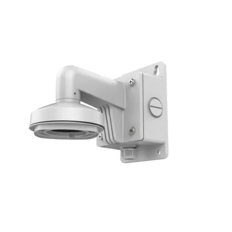 Hikvision Support mural pour caméra Dome mini. Alliage aluminium, finition blanche . Intègre une boîte de jonction étanc