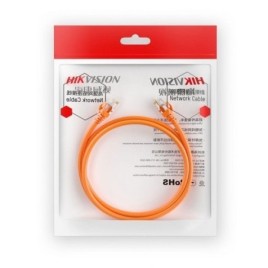 DS-1NP6UEC0 Hikvision Cordon de raccordement U/UTP Cat6 PVC 24AWG 0.5m gris