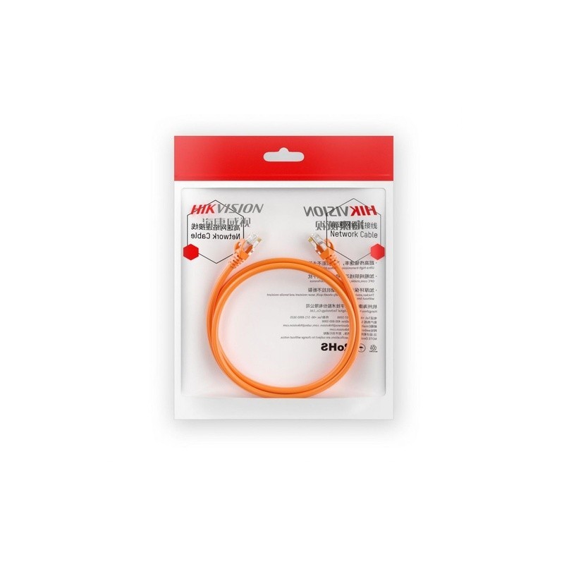 DS-1NP6UEC0 Hikvision Cordon de raccordement U/UTP Cat6 PVC 24AWG 0.5m gris